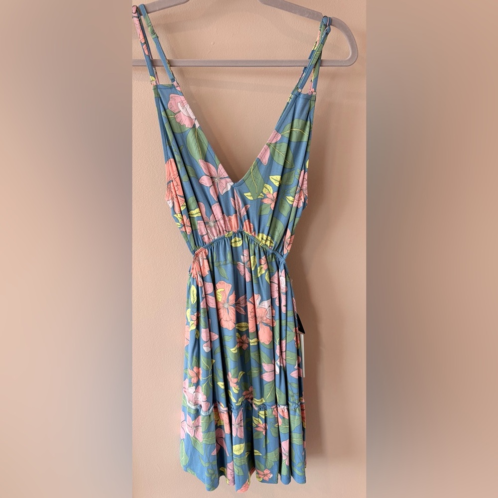 NWT Maaji Floral Sleeveless Dress open on sides of waist Adjustable straps Med - Picture 6 of 8